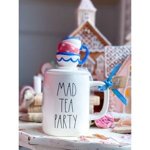 NWT Rae Dunn Alice in Wonderland Disney Mad Tea Party Coffee Tea Mug